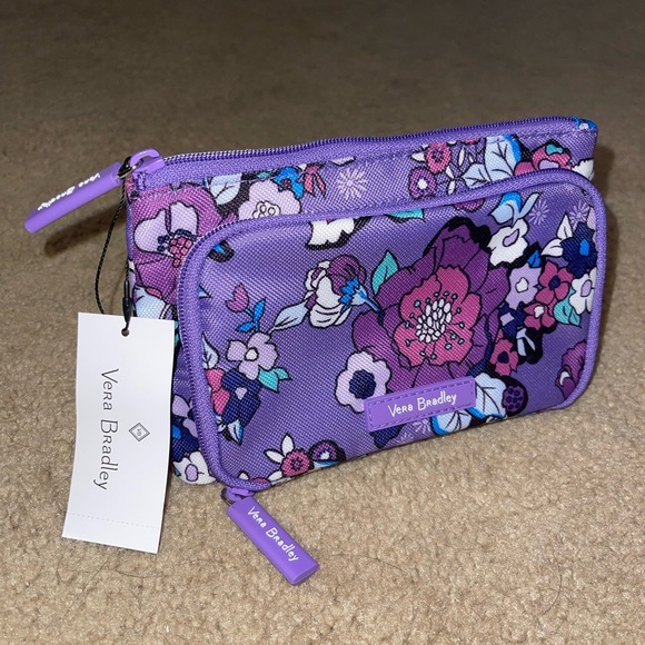 Vera Bradley Bags Nwt Lighten Up Compact Organizer Enchanted Garden